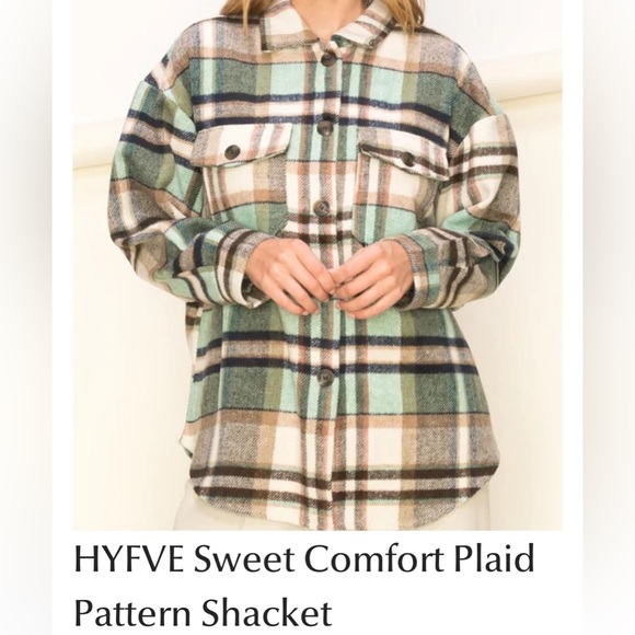 HYFVE Jackets & Blazers - Hyfve sweet comfort pattern plaid shacket
